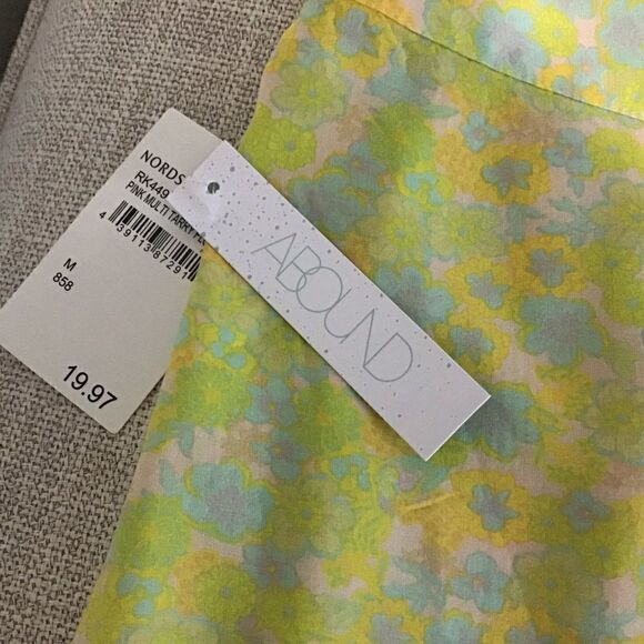 Abound Floral Cotton Lined A-line Mini Skirt M NWT - Picture 5 of 6